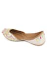 Buy_Jutti Express_White Embroidered Unicorn Dust Juttis _Online_at_Aza_Fashions