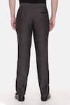 Buy_Mayank Modi - Men_Black 100% Linen Striped Trouser  _Online_at_Aza_Fashions