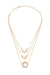 Shop Joules By Radhika Gold Plated Layered Crescent Moon Pendant Necklace at Aza Fashions Shop_Joules By Radhika_Gold Plated Layered Crescent Moon Pendant Necklace _at_Aza_Fashions