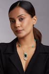 Buy Joules By Radhika Gold Plated And Green Tassel Pendant Necklace at Aza Fashions Buy_Joules By Radhika_Gold Plated And Green Tassel Pendant Necklace_at_Aza_Fashions