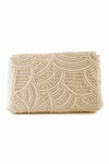 Shop The Purple Sack White Embroidery Pearl Clutch With Sling at Aza Fashions Shop_The Purple Sack_White Embroidery Pearl Clutch With Sling _at_Aza_Fashions