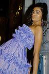 Kangana Trehan_Purple Purple Ruffle Tube Dress_Online_at_Aza_Fashions