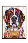 Shop_The Art House_Multi Color Canvas Digital Print Abstract Dog Painting_at_Aza_Fashions