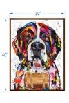 The Art House_Multi Color Canvas Digital Print Abstract Dog Painting_Online_at_Aza_Fashions