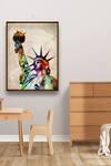 Buy_The Art House_Multi Color Canvas Digital Print Abstract Statue Of Liberty Painting _at_Aza_Fashions