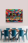 Buy_The Art House_Multi Color Canvas Digital Print The Last Supper Abstract Painting Set Of 2 _at_Aza_Fashions