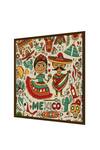 Buy_The Art House_Multi Color Canvas Digital Print Mexican Doodle Painting_Online_at_Aza_Fashions