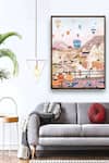 Buy_The Art House_Multi Color Canvas Digital Print Cappadocia Painting _at_Aza_Fashions