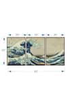 The Art House_Multi Color Canvas Digital Print The Great Wave Painting Set Of 3 _Online_at_Aza_Fashions