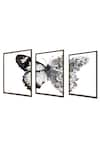 Buy_The Art House_Multi Color Canvas Digital Print Butterfly Painting Set Of 3 _Online_at_Aza_Fashions