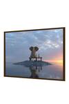 Buy_The Art House_Multi Color Canvas Digital Print Elephant And Dog Painting_Online_at_Aza_Fashions