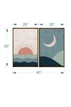 The Art House Multi Color Canvas Digital Print Sun And Moon Painting Set Of 2 Online at Aza Fashions The Art House_Multi Color Canvas Digital Print Sun And Moon Painting Set Of 2_Online_at_Aza_Fashions