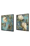 Buy_The Art House_Multi Color Canvas Digital Print Floral Painting Set Of 2_Online_at_Aza_Fashions