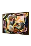 Buy_The Art House_Multi Color Canvas Digital Print Abstract Face Painting_Online_at_Aza_Fashions