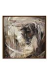 Shop_The Art House_Abstract Horse Canvas Painting_at_Aza_Fashions