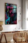 Buy_The Art House_Multi Color Canvas Digital Print Abstract Face Painting_at_Aza_Fashions