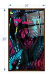The Art House_Multi Color Canvas Digital Print Abstract Face Painting_Online_at_Aza_Fashions