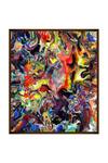 Shop_The Art House_Multi Color Canvas Digital Print Fluid Art Painting_at_Aza_Fashions