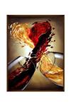 Shop_The Art House_Multi Color Canvas Digital Print Wine Glass Abstract Painting _at_Aza_Fashions