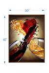 The Art House_Multi Color Canvas Digital Print Wine Glass Abstract Painting _Online_at_Aza_Fashions