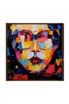 Shop_The Art House_Multi Color Canvas Digital Print Face Abstract Painting_at_Aza_Fashions