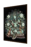 Buy_The Art House_Multi Color Canvas Handmade Goddess Painting _Online_at_Aza_Fashions