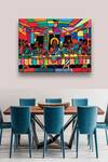 Buy The Art House Multi Color Canvas Handmade The Last Supper Abstract Painting Set Of 2 at Aza Fashions Buy_The Art House_Multi Color Canvas Handmade The Last Supper Abstract Painting Set Of 2_at_Aza_Fashions