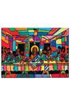 Shop The Art House Multi Color Canvas Handmade The Last Supper Abstract Painting Set Of 2 at Aza Fashions Shop_The Art House_Multi Color Canvas Handmade The Last Supper Abstract Painting Set Of 2_at_Aza_Fashions