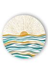 Shop_The Art House_Multi Color Canvas Handmade Sunset Circular Painting _at_Aza_Fashions