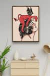 Buy_The Art House_Multi Color Canvas Handmade American Traditional Tattoo Painting_at_Aza_Fashions