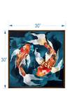 The Art House_Abstract Fish Handmade Painting_Online_at_Aza_Fashions