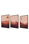 Buy_The Art House_Multi Color Canvas Handmade Scenery Paintings Set Of 3_Online_at_Aza_Fashions
