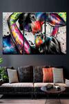 Buy_The Art House_Multi Color Canvas Handmade Human Abstract Paintings Set Of 3_at_Aza_Fashions