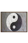Shop The Art House Multi Color Canvas Handmade Yin Yang Textured Painting at Aza Fashions Shop_The Art House_Multi Color Canvas Handmade Yin Yang Textured Painting_at_Aza_Fashions