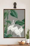 Buy_The Art House_Egret Bird Handmade Canvas Painting_at_Aza_Fashions