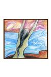 Shop The Art House Multi Color Canvas Handmade Beach Abstract Painting at Aza Fashions Shop_The Art House_Multi Color Canvas Handmade Beach Abstract Painting_at_Aza_Fashions