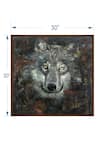 The Art House_Multi Color Canvas Handmade Wolf Face Painting _Online_at_Aza_Fashions