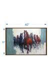 The Art House Multi Color Canvas Handmade Galloping Horse Painting Online at Aza Fashions The Art House_Multi Color Canvas Handmade Galloping Horse Painting_Online_at_Aza_Fashions