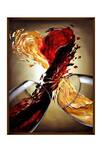Shop_The Art House_Multi Color Canvas Handmade Wine Glass Painting_at_Aza_Fashions