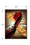 The Art House_Multi Color Canvas Handmade Wine Glass Painting_Online_at_Aza_Fashions