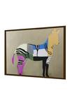 Buy_The Art House_Multi Color Canvas Handmade Zebra Abstract Painting_Online_at_Aza_Fashions