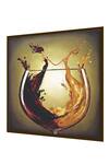 Buy_The Art House_Multi Color Canvas Handmade Wine Glass Painting_Online_at_Aza_Fashions