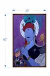 The Art House_Multi Color Canvas Handmade Lord Krishna Painting_Online_at_Aza_Fashions