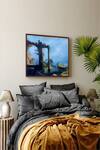Buy_The Art House_Multi Color Canvas Handmade Scenery Abstract Painting_at_Aza_Fashions