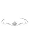 Shop_Opalina Soulful Jewellery_Silver Plated Crescent Moon Elephant Motif Choker _at_Aza_Fashions