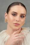 Buy_Opalina Soulful Jewellery_Gold Plated Crystals Handcrafted Elephant Motif Ear Studs _at_Aza_Fashions