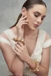 Buy_Opalina Soulful Jewellery_Gold Plated Crystals Handcrafted Callisto Bangles Set Of 2 _at_Aza_Fashions