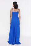 Shop_Deme by Gabriella_Blue Banana Crepe Strappy Cowl Neck Gown_at_Aza_Fashions