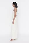 Buy_Deme by Gabriella_White Banana Crepe Strapless Gown_Online_at_Aza_Fashions