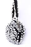 Samyukta Singhania_Black Embroidered Pearl Potli Bag_Online_at_Aza_Fashions